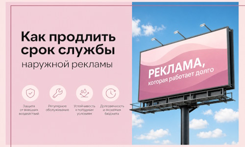 Как продлить срок службы наружной рекламы в  Лениногорске